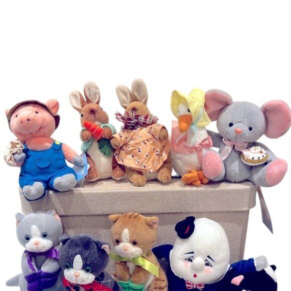 VINTAGE 1998 PETER COTTONTAIL’S FAIRYTALE FRIENDS Set NWT - Picture 4 of 9